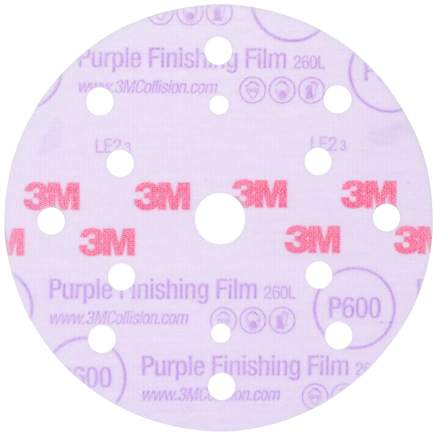 Sliperondell Hookit 260L+ 15 huller P600 150 mm