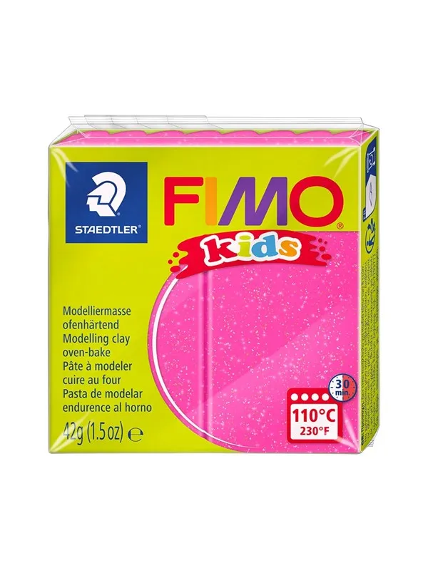 Staedtler Mod. clay FIMO kids glitter fuchsia