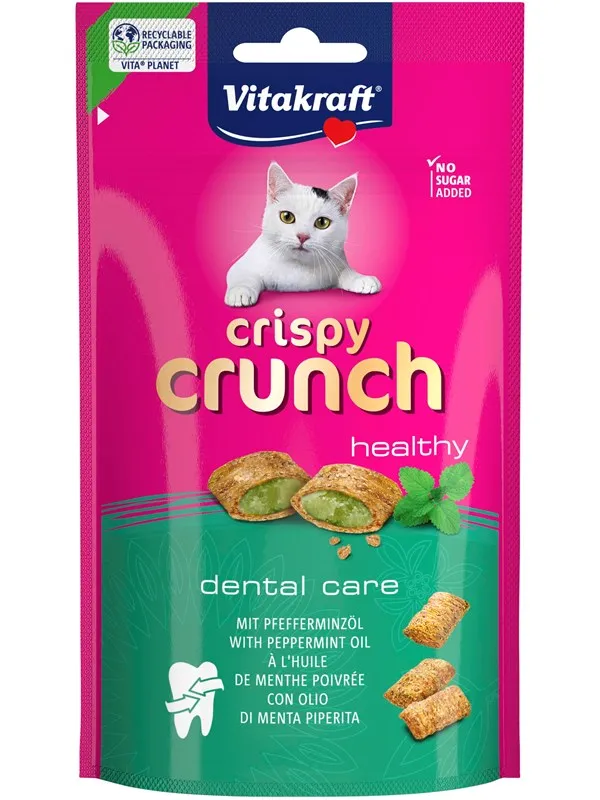 Vitakraft Crispy Crunch Dental Care med Peppermynteolje 60g