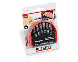 Bitsett 7 deler - med bits-holder