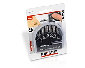 Bitssett 7 deler - med bitsholder