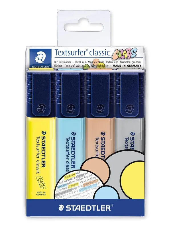 Staedtler Highlighter Textsurf.cl.4pcs.wallet