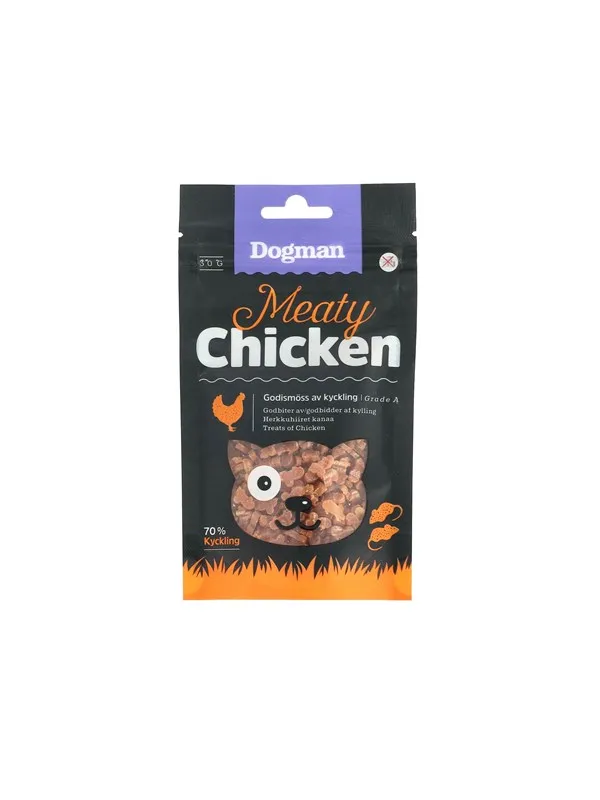Dogman Meaty Kyllinggodbiter til katter 30g