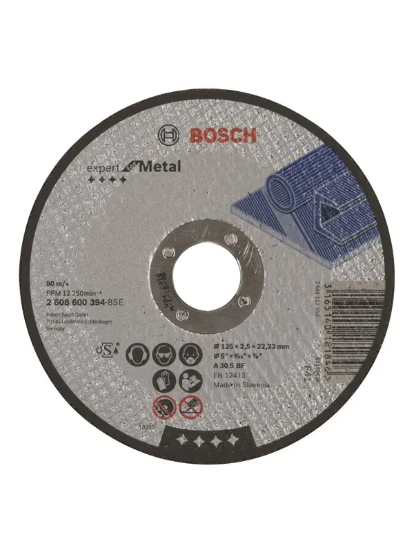 Bosch Kappeskive rett Expert for Metal A 30 S BF, 125 mm, 2,5 mm