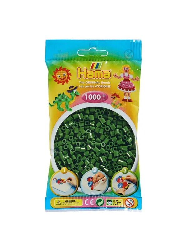 Hama Beads Forest Green 1000 pcs