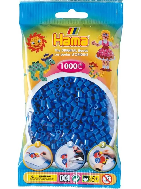 Hama Midi 5+ Ironing beads - Blue - 1000pcs