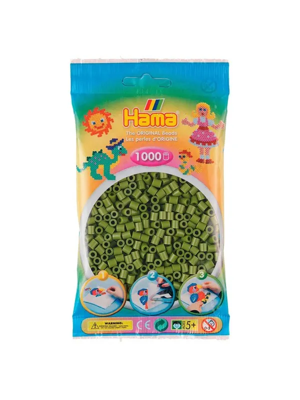 Hama Beads - Olive Green 1000pcs