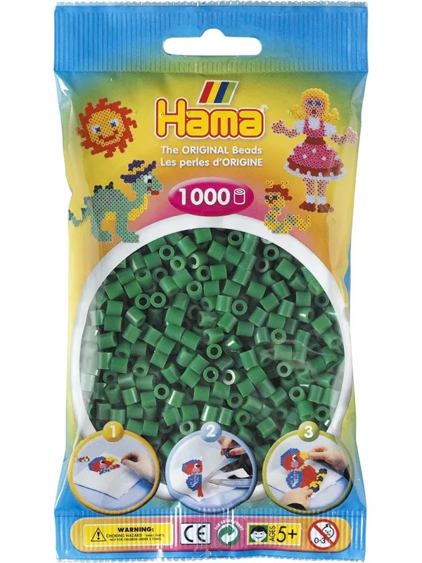 Hama Ironing beads-Green 1000 pcs