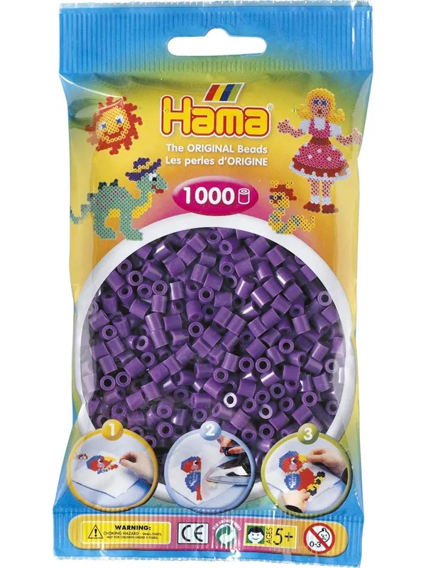 Hama Beads Purple 1000 pcs
