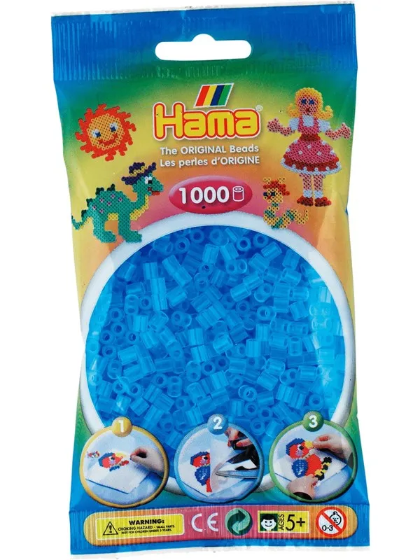 Hama Beads Aqua transparent 1000 pcs