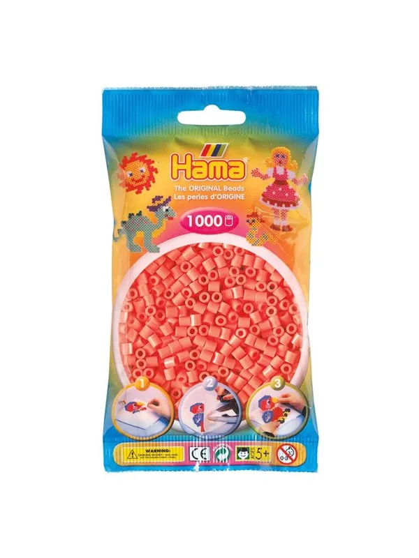 Hama Ironing beads-Red Pastel (044) 1000pcs.