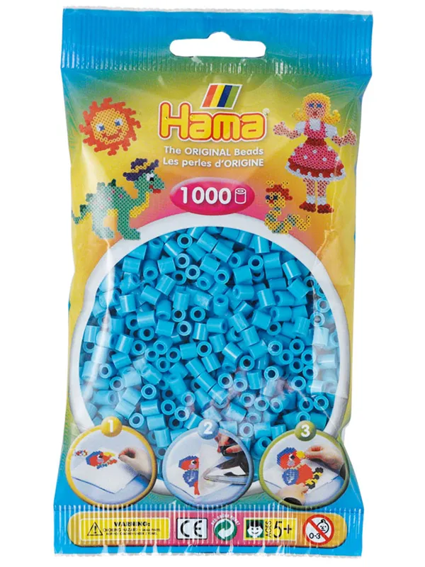 Hama Ironing beads - Azure Blue (049) 1000pcs.