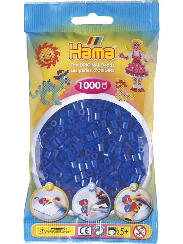 Hama Beads - Blue Neon 1000 pcs