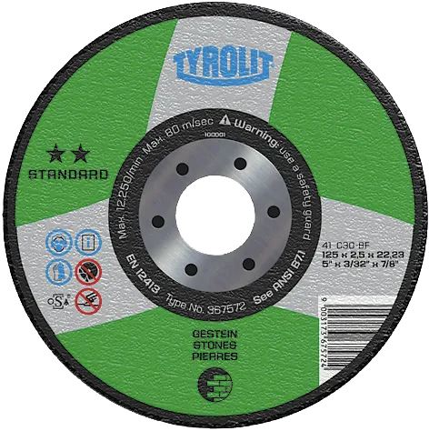 Kappeskive Standard 41X ø125×2,5 C30-BF