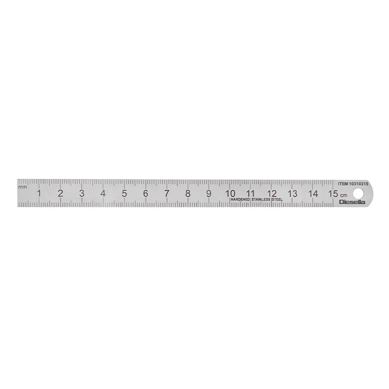 Stållineal rustfri 150x13x0,5 (Flex type)