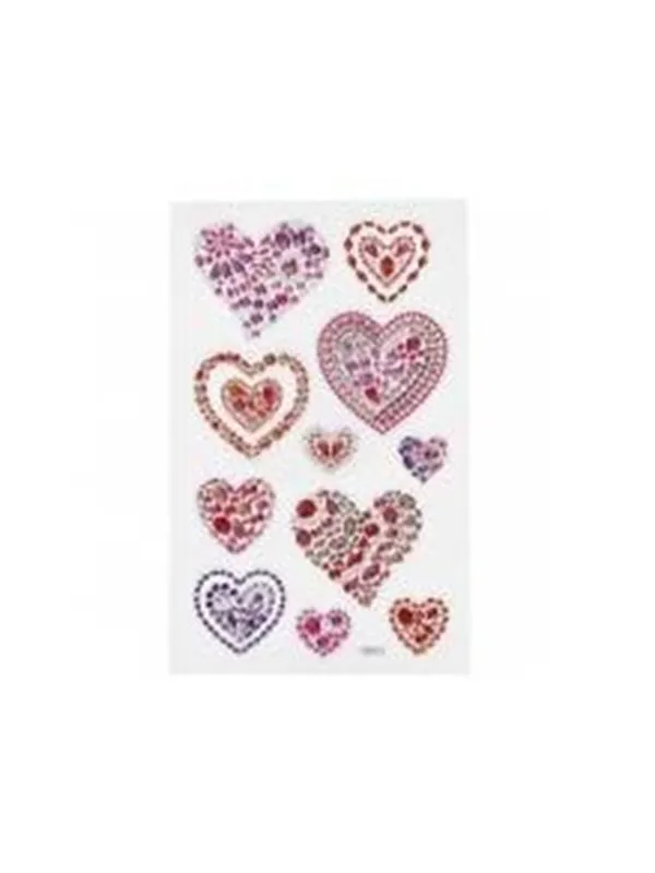 Creativ Company Diamond Stickers Hearts 1 Sheet
