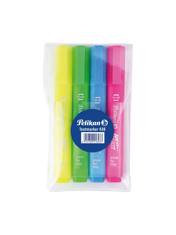 Pelikan PELIKAN TEKSTMARKØR PENN 4 FARGER
