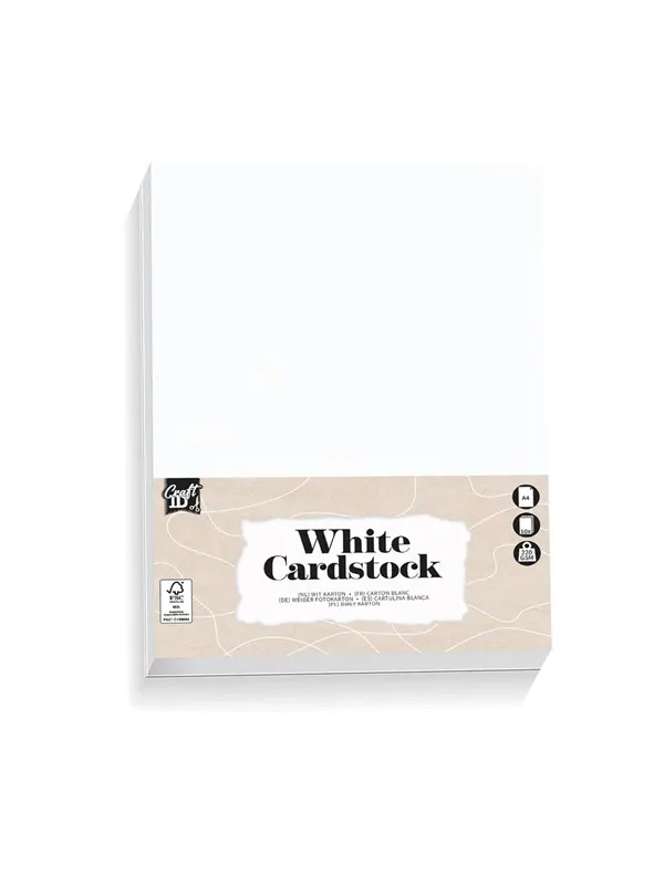 Creative Craft Group Hobby cardboard White A4 10 sheets
