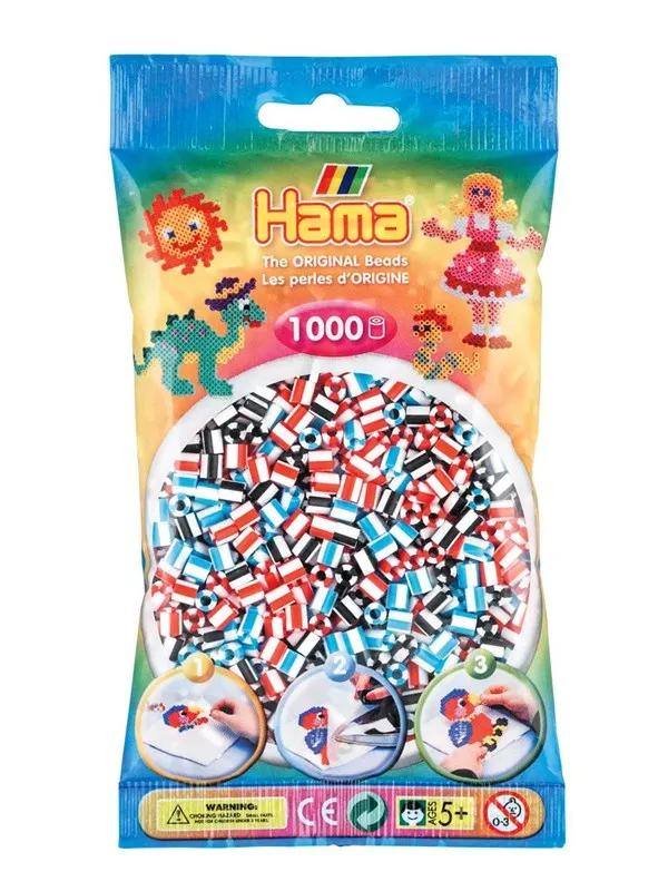 Hama Ironing beads mix - Striped 1000 pcs