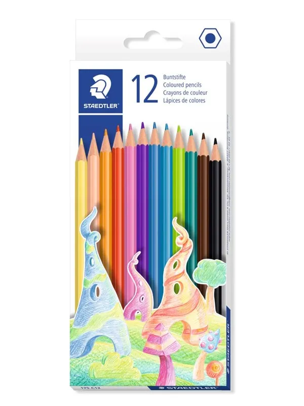 Staedtler Coloured pencil hexagonal 12pc