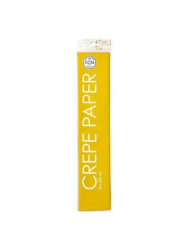 Globos - Crepe paper yellow 50x250cm