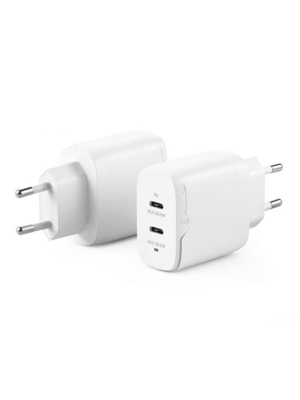 ALOGIC 2X40 Rapid Power 2 Port 40W USB-C GaN Wall Charger