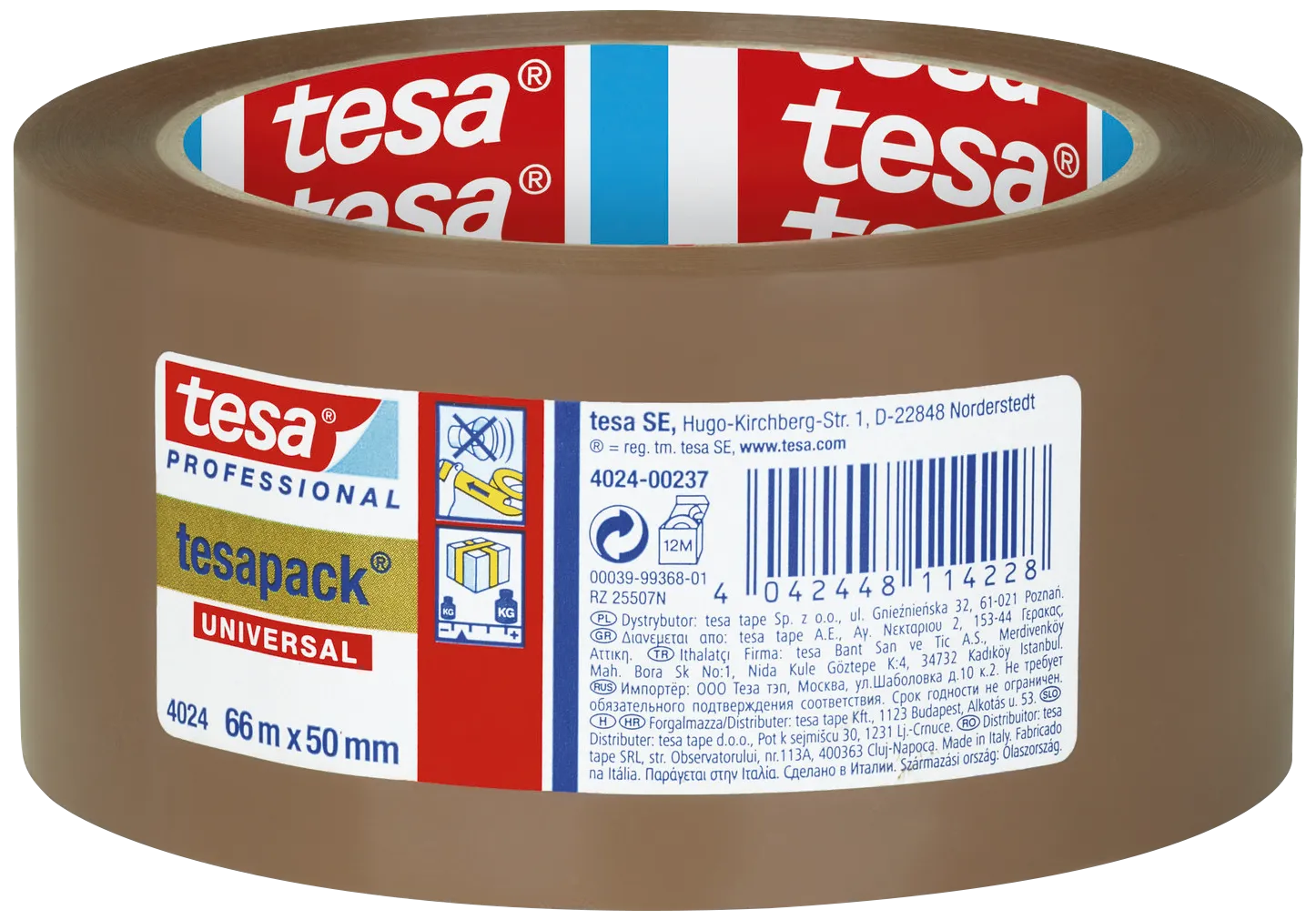 Tesa 4024 emballagetape PP brun 50mm×66m