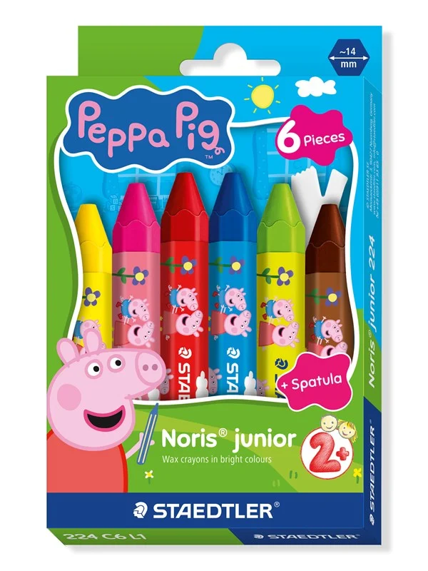 Staedtler Peppa Pig wax crayons 6 pcs
