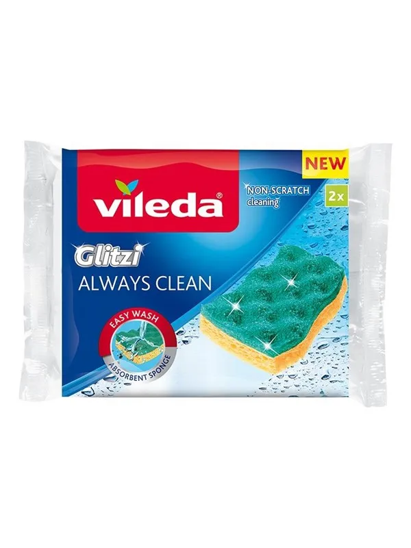 Vileda Viscose Sponge Glitzi Always Clean 2 pcs