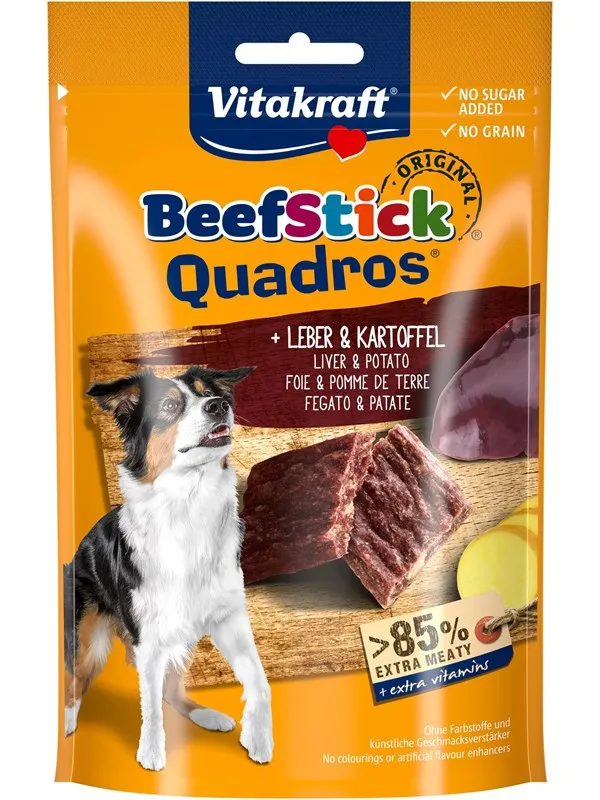 Vitakraft Beef Stick Quadros Lever & Potet 70g