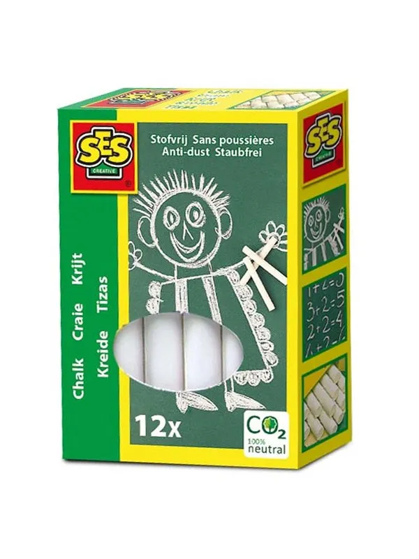 SES Creative Chalk - White 12 pcs.