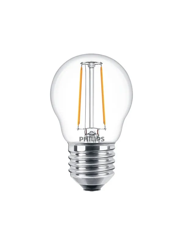 Philips LED-lyspære Classic Mini-ball 2W/827 (25W) Clear E27