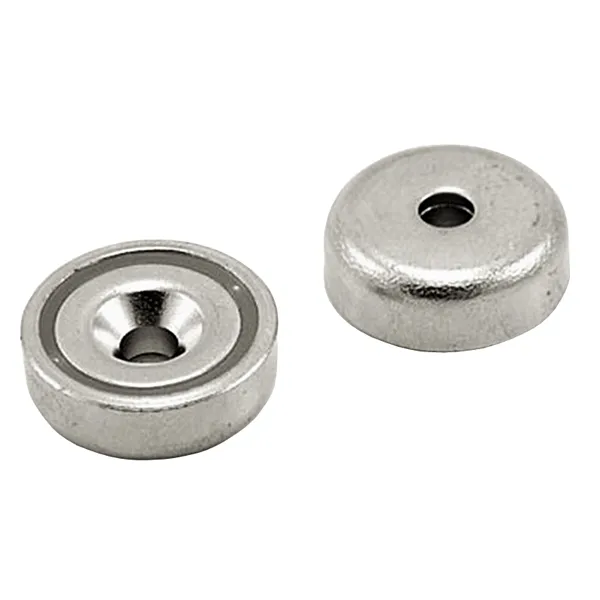 Neodymmagnet med senkehull Ø25x7,0 med undersenket skruehull Ø4,5 mm