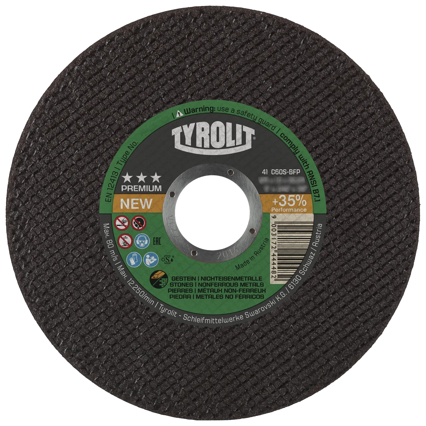 Kutteskive Premium 41F ø115×1,0 C60S-BFP