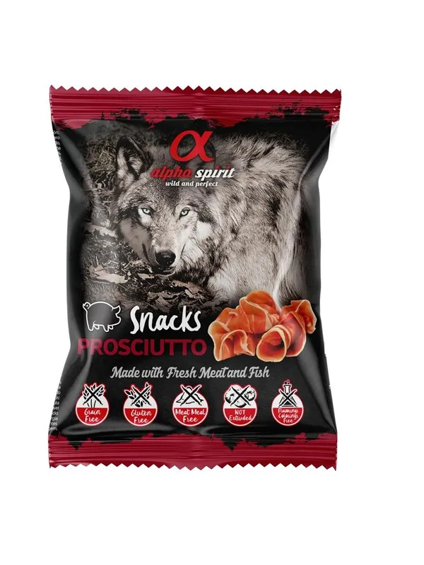 Alpha Spirit Dog Treats Prosciutto Ham 50g