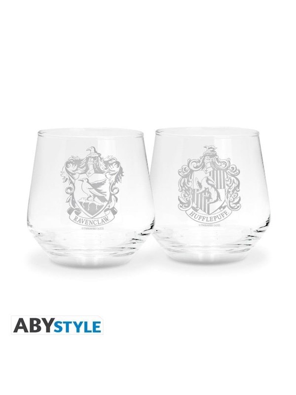 Harry Potter - 2 Glass Set Ravenclaw & Hufflepuff EUROPE x2 - Glass
