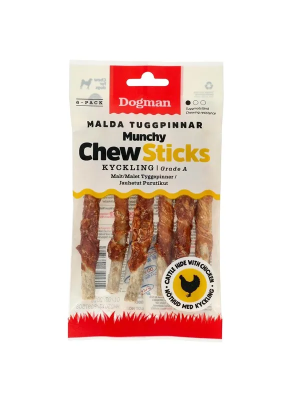 Dogman Malte tyggepinner m kylling 6p