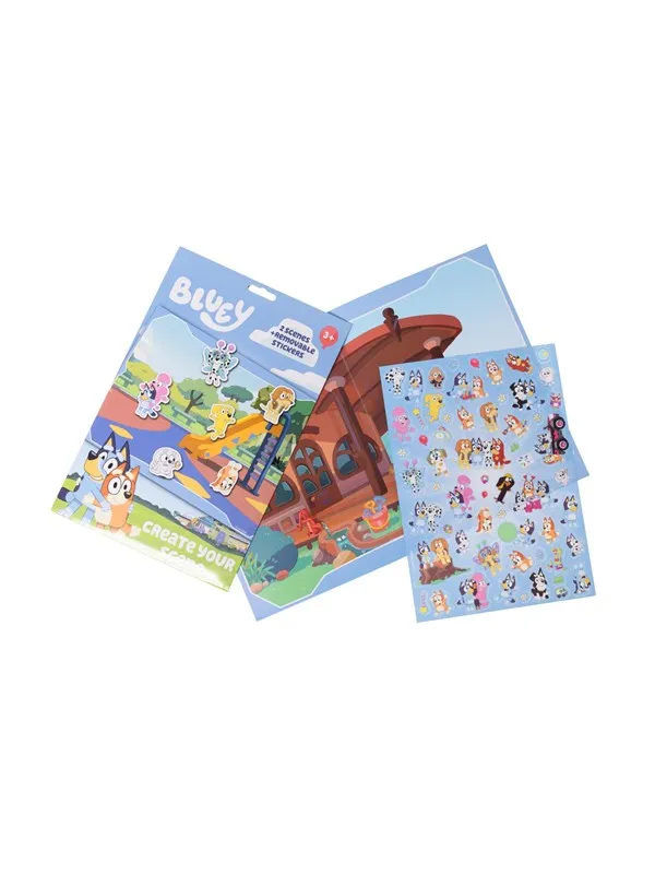 Euromic BLUEY Stickers set create a scene.paper envelope