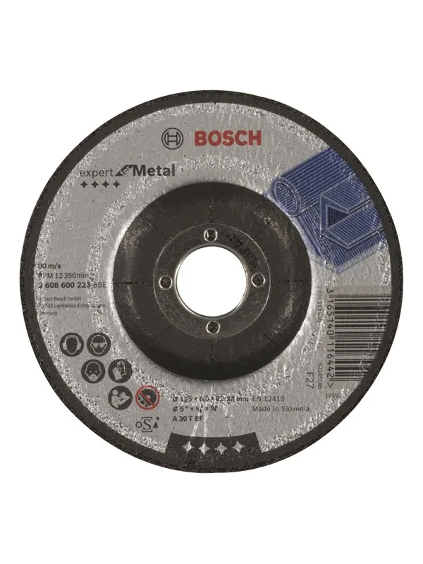 Bosch Skrubbeskive krum Expert for Metal A 30 T BF, 125 mm, 6,0 mm