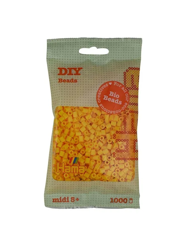Hama Bio Iron-on Beads - Yellow 1000 pcs