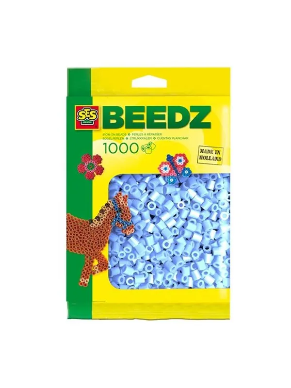 SES Creative Iron-on Beads - Light Blue 1000pcs.