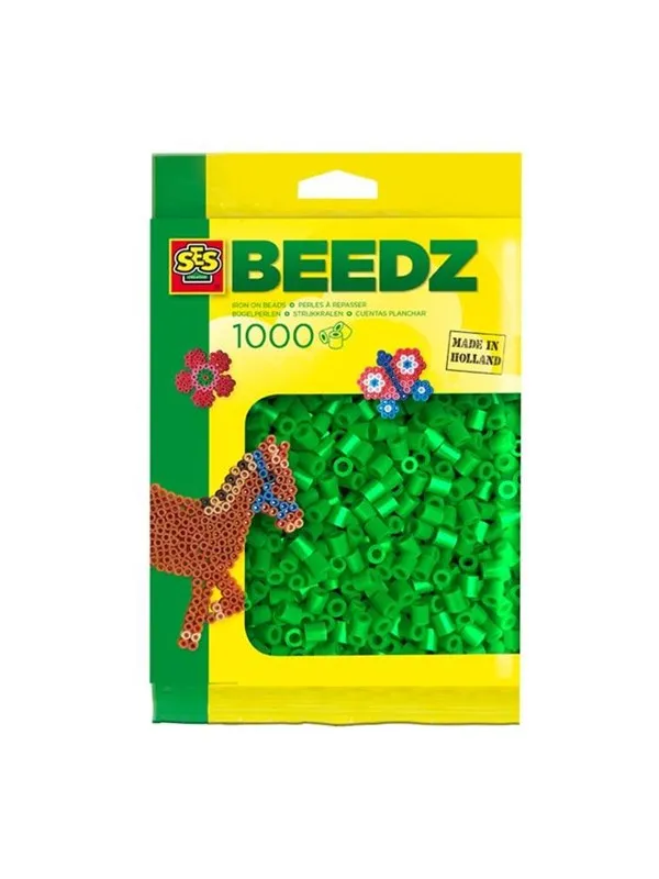 SES Creative Iron-on Beads - Green 1000pcs.