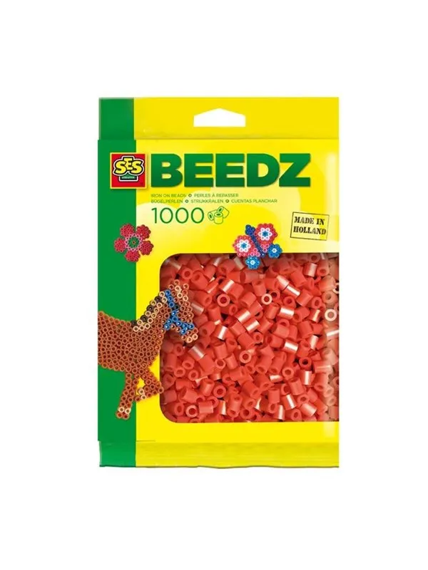 SES Creative Iron-on Beads - Red 1000pcs.
