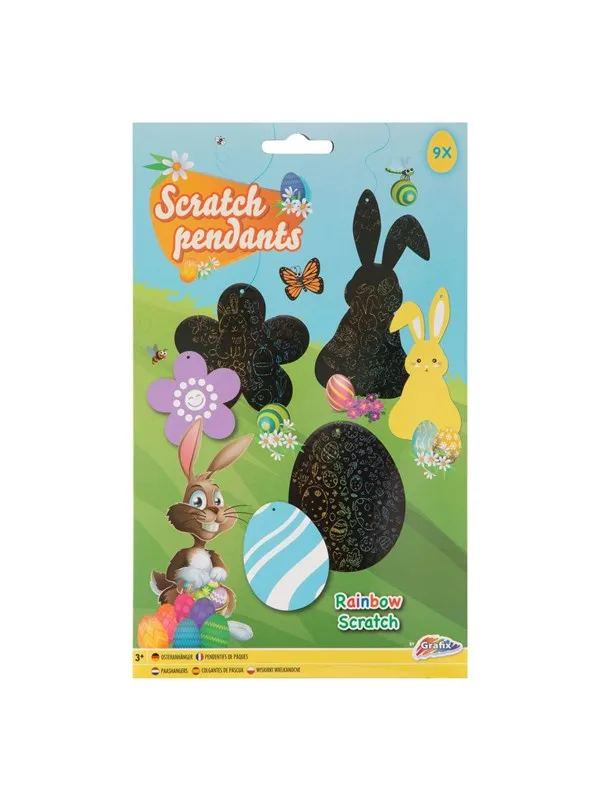 Creative Craft Group Scratch Pendants Easter 9pcs.
