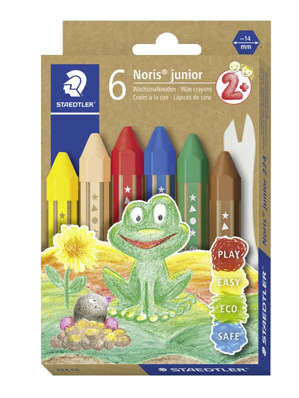 Staedtler NORIS JUNOR VOKSFARVE 6 STK. Assorted