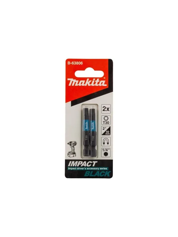 Makita B-63806 Impact Black Impact Screwdriver Bit - 2 Pieces