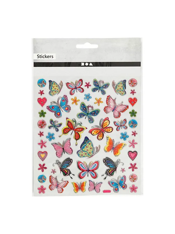 Creativ Company - Stickers Flowers and Butterflies 1 Sheet