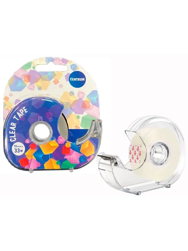 CENTRUM Tape 19*33M w. dispenser. Blister card