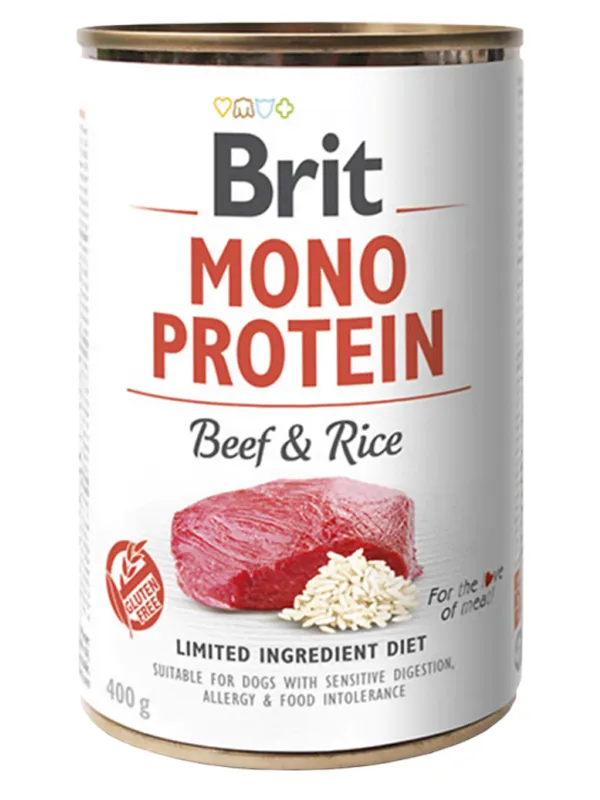 Brit Mono Protein Beef & Rice 400g