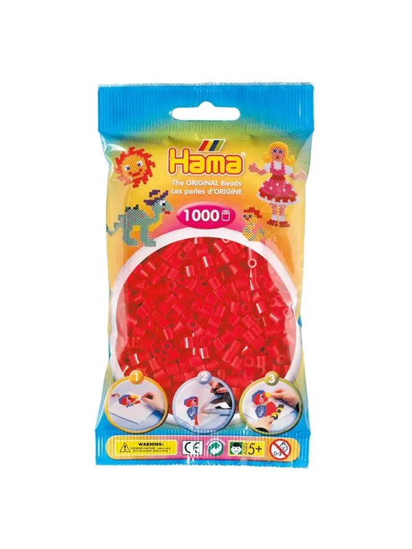 Hama Ironing beads-red (05) 1000pcs.